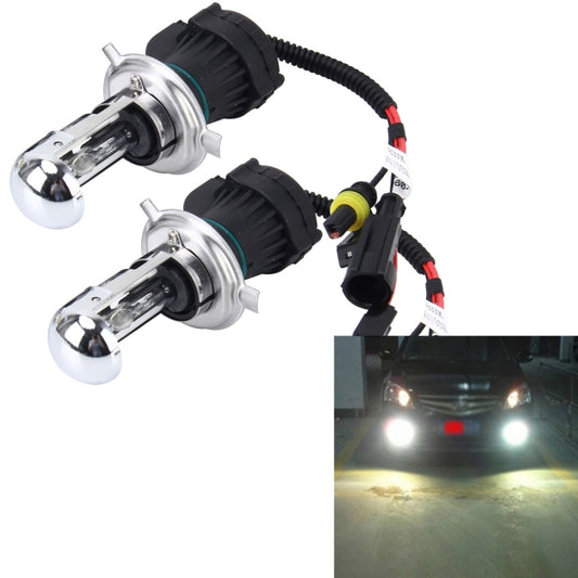 2 PCS H4 55W 6000K HID Bulbs Xenon Lights Lamps, AC 12V - In Car by buy2fix | Online Shopping UK | buy2fix