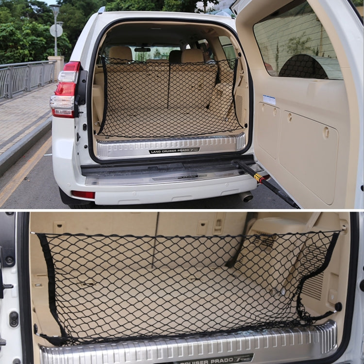 4 Hook Vehicle Universal Fit Trunk Mesh Cargo Storage Organizer Car Van SUV Back Item Net - In Car by buy2fix | Online Shopping UK | buy2fix