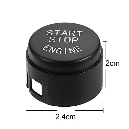Car Start Stop Engine Button Switch Replace Cover 61319153832 for BMW 5 / 6 / 7 Series F Chassis without Start and Stop 2009-2013 (Black) - In Car by buy2fix | Online Shopping UK | buy2fix
