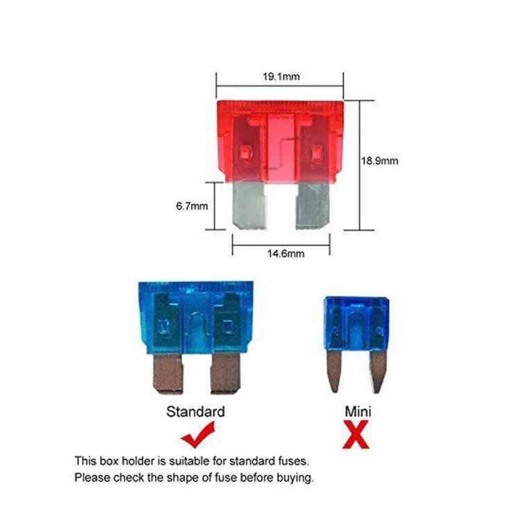 Universal 6 Way Fuse Box Block Fuse Holder Box Car Vehicle Circuit Automotive Blade Tool 6 Way Fuse Block, DC 10V-32V - In Car by buy2fix | Online Shopping UK | buy2fix
