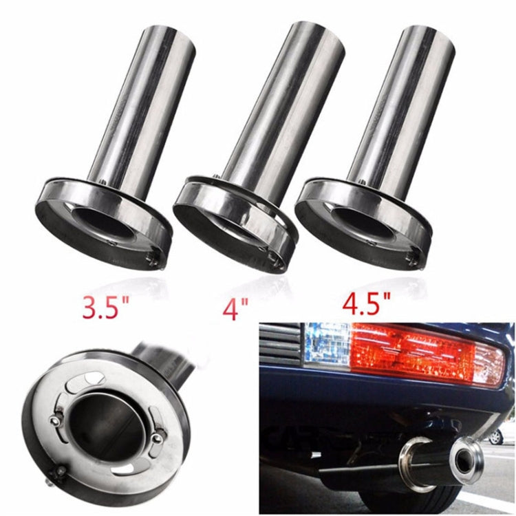 4.5 inch Universal Car 304 Stainless Steel Exhaust Pipe Muffler Unadjustable Tail Muffler Tip - In Car by buy2fix | Online Shopping UK | buy2fix