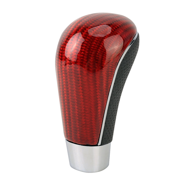 Universal Carbon Fiber Texture Leather Hole Pattern Car Gear Shift Knob Modified Shifter Lever Knob - Shift Knob by buy2fix | Online Shopping UK | buy2fix