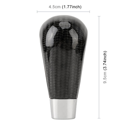 Universal Carbon Fiber Texture Leather Hole Pattern Car Gear Shift Knob Modified Shifter Lever Knob - Shift Knob by buy2fix | Online Shopping UK | buy2fix