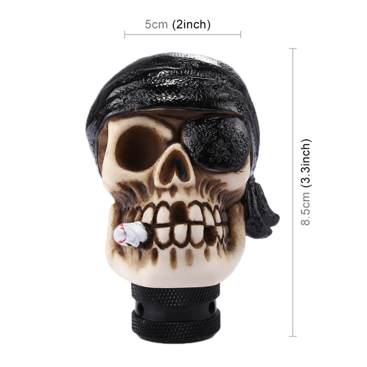 Pirate Skull Shaped Universal Vehicle Car Shifter Cover Manual Automatic Gear Shift Knob (Black) - Shift Knob by buy2fix | Online Shopping UK | buy2fix