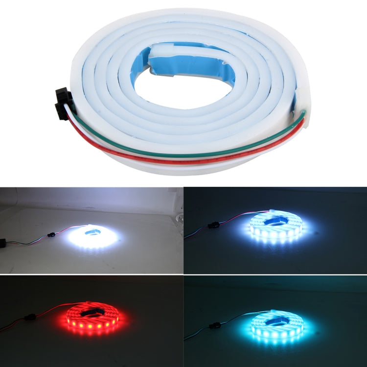 1.2m Car Auto Waterproof Universal Four Color Rear Flowing Light Tail Box Lights with Tail Light Controller, Ice Blue Light Driving Light, White Light Reversing Light, Red Light Brake Light, Yellow Light Turn Signal Light, LED Lamp Strip Tail Decoration - Brake Lights by buy2fix | Online Shopping UK | buy2fix