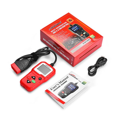 KONNWEI KW680 Mini OBDII Car Auto Diagnostic Scan Tools  Auto Scan Adapter Scan Tool (Can Detect Battery and Voltage, Only Detect 12V Gasoline Car)(Red) - Code Readers & Scan Tools by KONNWEI | Online Shopping UK | buy2fix