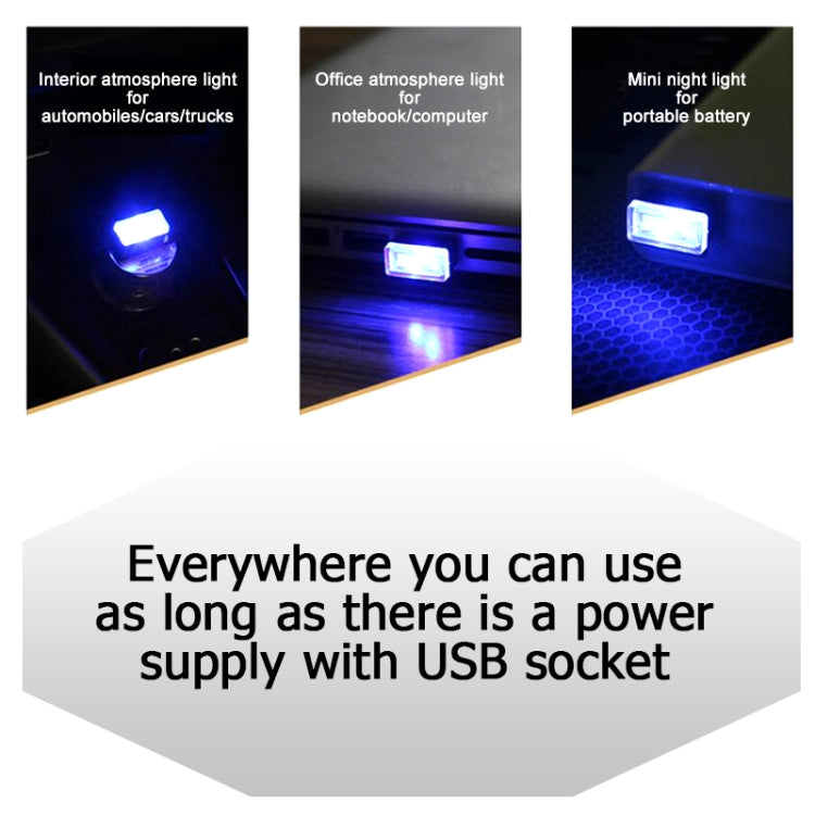 Universal PC Car USB LED Atmosphere Lights Emergency Lighting Decorative Lamp(Red Light) - Atmosphere lights by buy2fix | Online Shopping UK | buy2fix