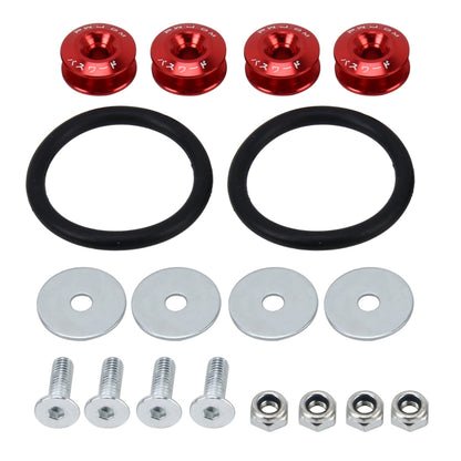 4 PCS Car Modified Screw Gaskets Bodywork Stainless Steel Gasket Bolts, Diameter: 24mm(Red) - In Car by buy2fix | Online Shopping UK | buy2fix