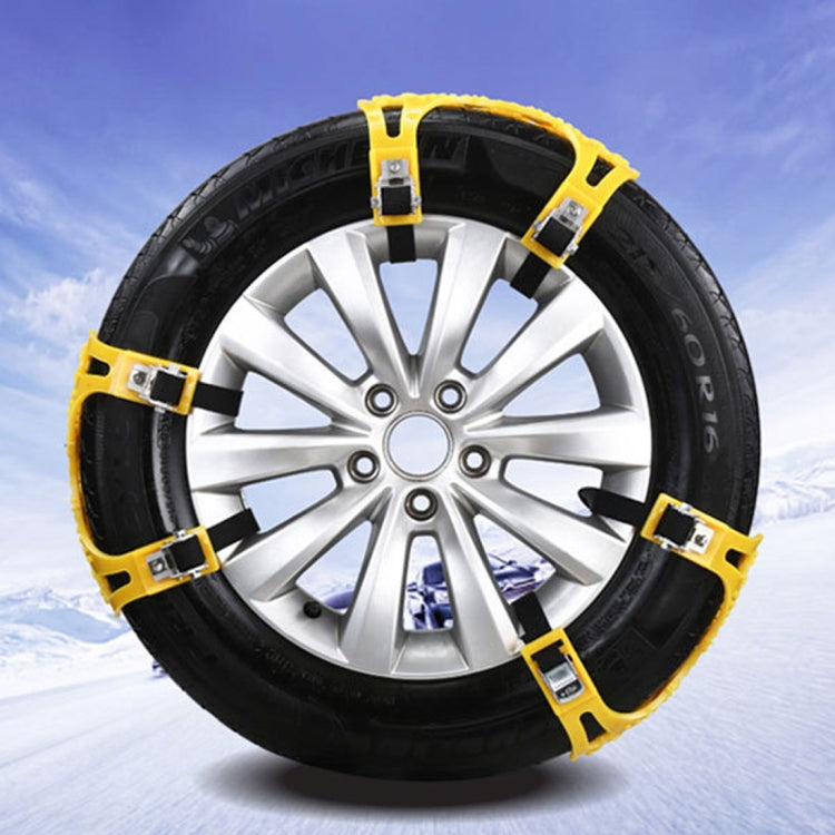 6 PCS Car Snow Tire Anti-skid Chains Winter Car Snow Tire Chains Wheel Chains Anti-skid Belt Thickened Anti-slip Chains with Effortless Wheel - Car Road Trouble Clearer by buy2fix | Online Shopping UK | buy2fix