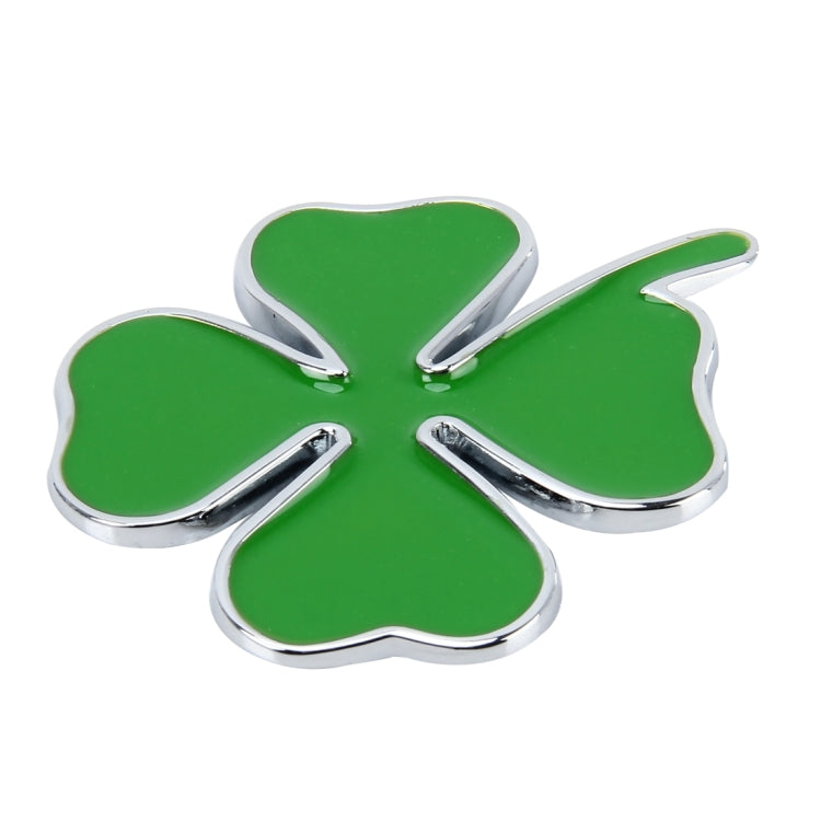 Four Leaf Clover Herb Luck Symbol Badge Emblem Labeling Sticker Styling Car Dashboard  Decoration, Size: 4*3.3cm - 3D Metal Sticker by buy2fix | Online Shopping UK | buy2fix