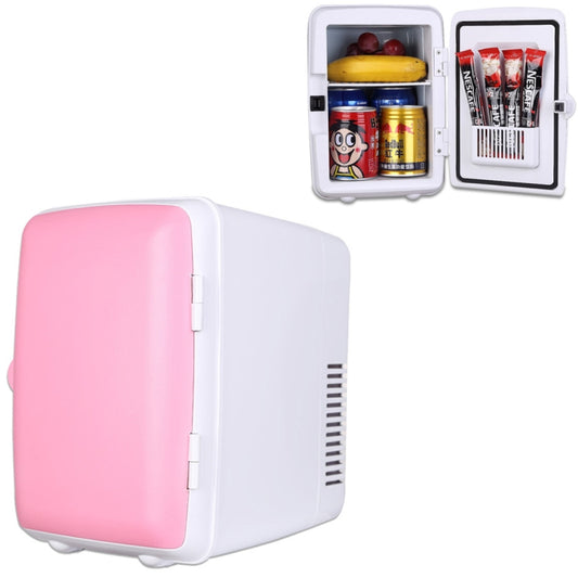 Vehicle Auto Portable Mini Cooler and Warmer 4L Refrigerator for Car and Home, Voltage: DC 12V/ AC 220V(Pink) - In Car by buy2fix | Online Shopping UK | buy2fix