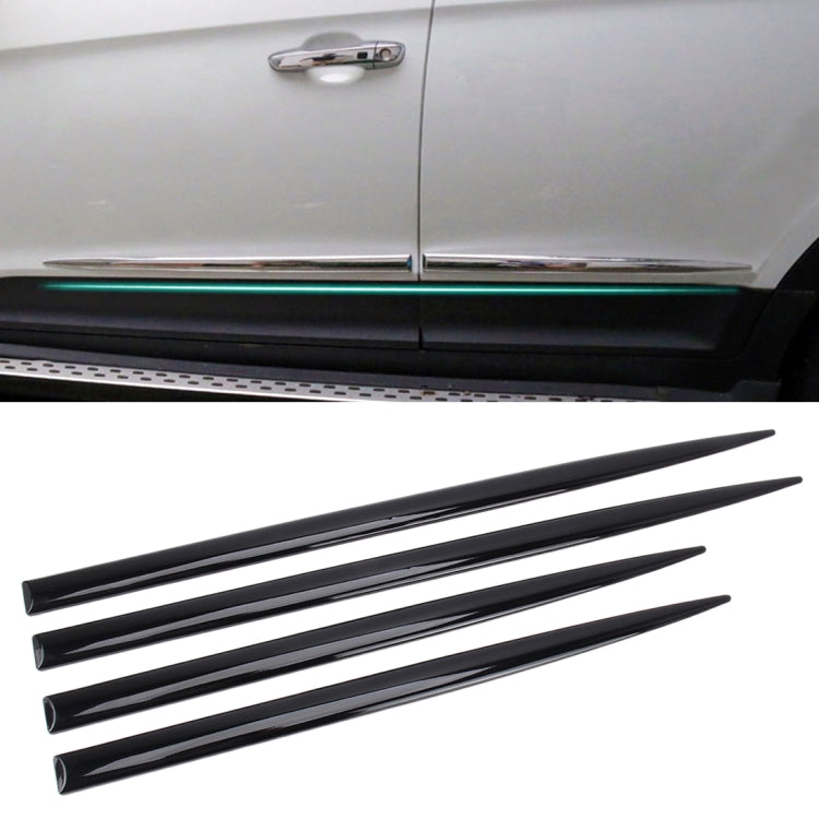 4 PCS Car Auto Door Side Edge Metal Anti-scratch Body Guard Protection Strip Sticker(Black) - Anti Collision Sticker by buy2fix | Online Shopping UK | buy2fix