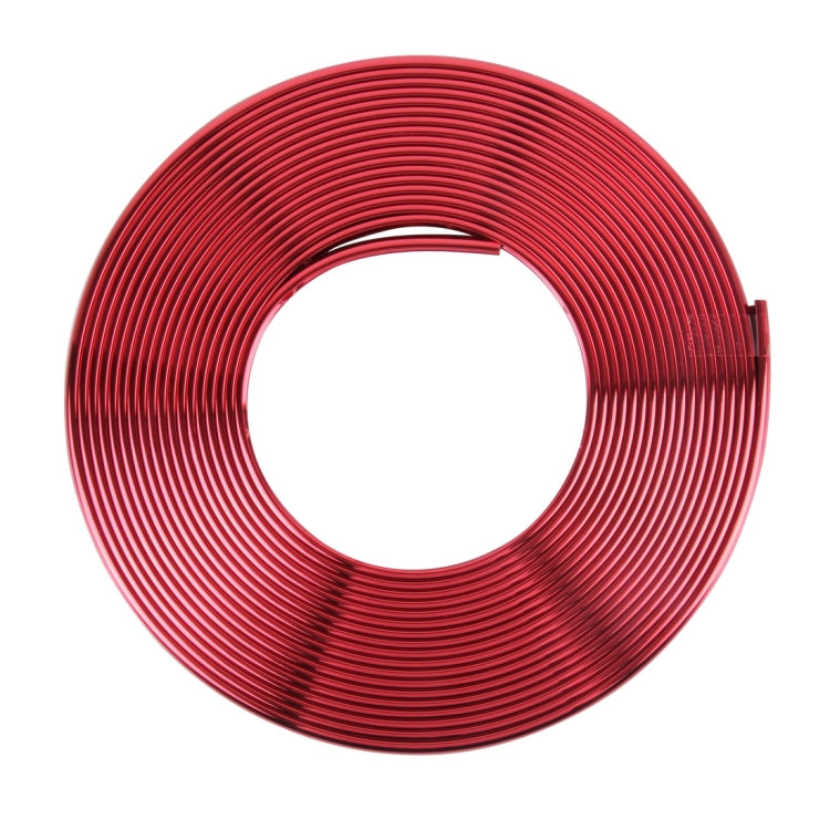 2m High Quality Car Headlight External Frame Decorative Strip Car Wheel Hub Trim Mouldings Shining Decoration Strip Automobile Network Decorative Strip(Red) - Decorative Strip by buy2fix | Online Shopping UK | buy2fix