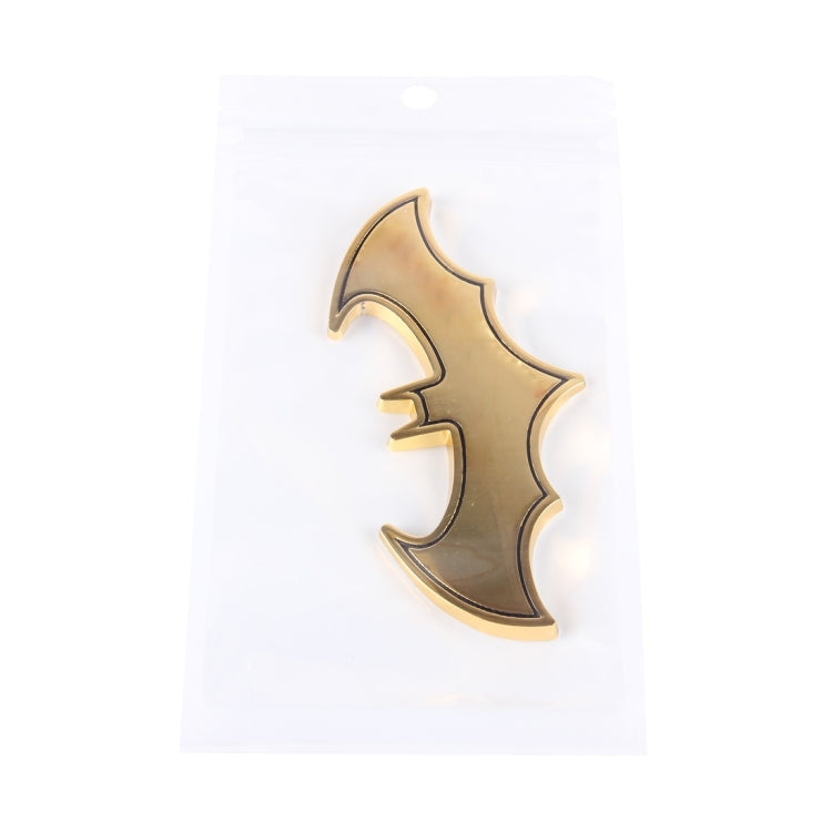 Bat Shape Shining Metal Car Free Sticker(Gold) - 3D Metal Sticker by buy2fix | Online Shopping UK | buy2fix