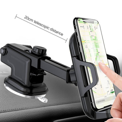 Multi-function Vehicle Navigation Frame Suction Cup Car Mount Phone Holder(Black) - Car Holders by buy2fix | Online Shopping UK | buy2fix