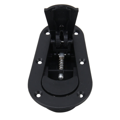 A Pair Car Carbon Fiber Cover Lock Modified Hood Lock General Racing Car Cover Lock(Black) - In Car by buy2fix | Online Shopping UK | buy2fix
