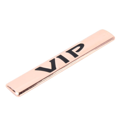 Auto VIP Sticker  VIP Label Car Stickers 3D Metal Fashion VIP Logo Car Stickers,Size:9.5*1.5cm(Champagne Gold) - Decorative Sticker by buy2fix | Online Shopping UK | buy2fix