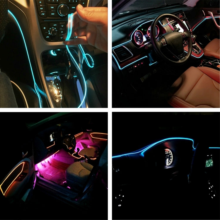 2M Cold Light Flexible LED Strip Light For Car Decoration(Purple Light) - Atmosphere lights by buy2fix | Online Shopping UK | buy2fix