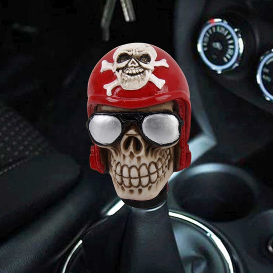 Glasses Skull Shaped Universal Vehicle Car Shifter Cover Manual Automatic Gear Shift Knob - In Car by buy2fix | Online Shopping UK | buy2fix