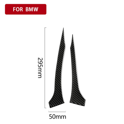 2 PCS Car Carbon Fiber Rearview Mirror Bumper Strip Decorative Sticker for BMW G30 (2018-2019) / G11 (2016-2019), Left Drive without Lens - Anti Collision Sticker by buy2fix | Online Shopping UK | buy2fix