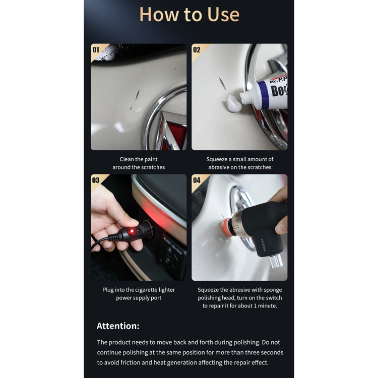 ROCK RST10743 9 in 1 Car Scratch Repair Machine Car Beauty Maintenance Equipment Cleaning Polishing Tool Set -  by ROCK | Online Shopping UK | buy2fix