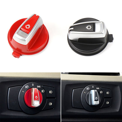 Car Headlight Switch Button Knob Cover Trim 6131 6932 796 for BMW X1 2009-2015, Left Driving (Black) - In Car by buy2fix | Online Shopping UK | buy2fix