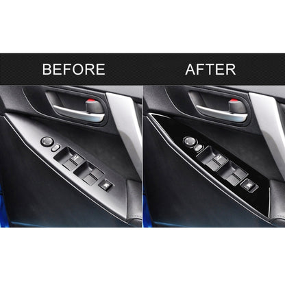 For Mazda 3 Axela 2010-2013 4 in 1 Car Window Lift Panel Decorative Sticker, Right Drive - In Car by buy2fix | Online Shopping UK | buy2fix