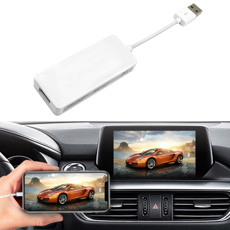 Car Android Navigation Android / iOS Carplay Module Auto Smart Phone USB Carplay Adapter (White) - In Car by buy2fix | Online Shopping UK | buy2fix
