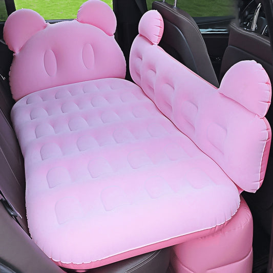 Universal Car Cartoon Travel Inflatable Mattress Air Bed Camping Back Seat Couch with Head Protector + Wide Side Baffle (Pink) -  by buy2fix | Online Shopping UK | buy2fix