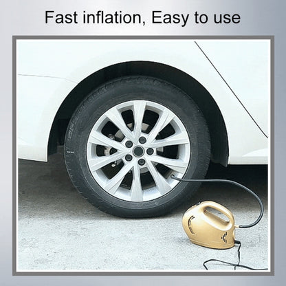 DC 12V 100W Four In One Portable  Car Tire Pump Inflatable Pump(Gold) - In Car by buy2fix | Online Shopping UK | buy2fix