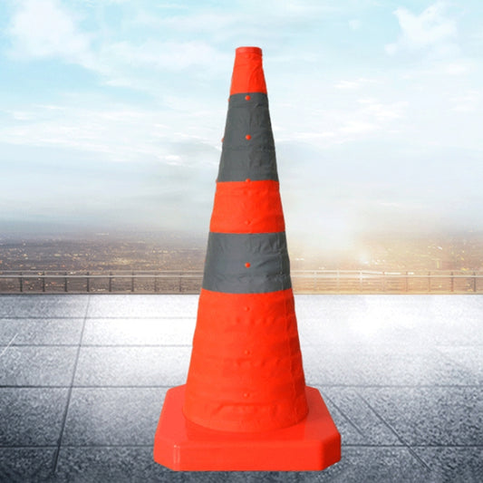 Lift Road Safety Road Cones with Warning Light Height: 70cm - Reflective Material by buy2fix | Online Shopping UK | buy2fix