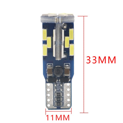10 PCS T10 DC12V / 3W / 6000K / 180LM Car Canbus Decoding LED Clearance Lights with 30LEDs SMD-4041 Lamp Beads - In Car by buy2fix | Online Shopping UK | buy2fix