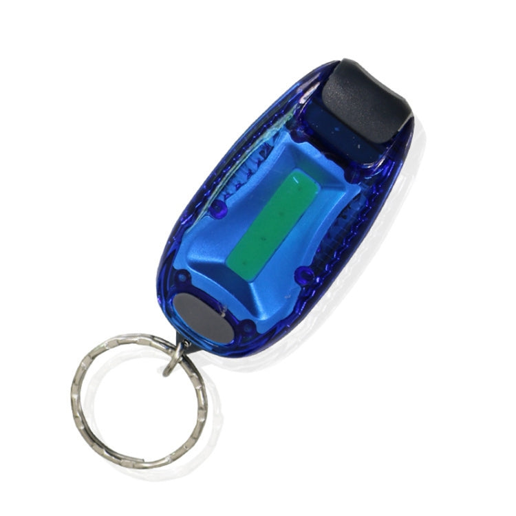 Multifunctional Portable Bicycle Taillight Helmet Light Running Warning Light Luminous Keychain (Blue) - Taillights by buy2fix | Online Shopping UK | buy2fix