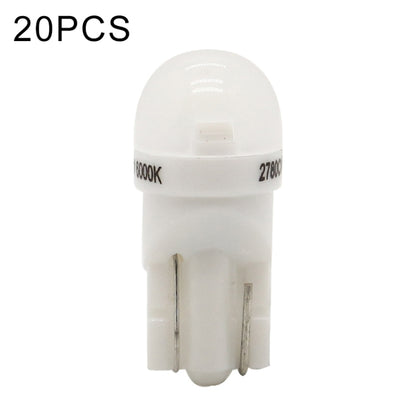20 PCS T10 DC12V / 0.25W / 6500K / 20LM Car Round Head Plug-in Bubble Reading Light with 1LEDs SMD-3030 Lamps - In Car by buy2fix | Online Shopping UK | buy2fix