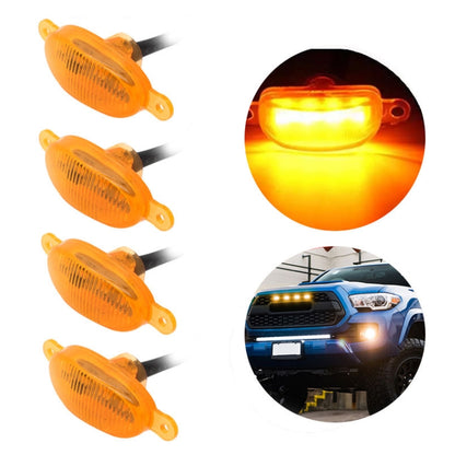 DC12V / 6W 6 in 1 Front Grille Warning Light for Ford Raptor F150 2017-2019 (Yellow) - In Car by buy2fix | Online Shopping UK | buy2fix