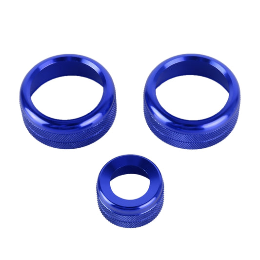 3 PCS Car Metal Air Conditioner Knob Case for BMW X1 / X2 / GT (Blue) - In Car by buy2fix | Online Shopping UK | buy2fix