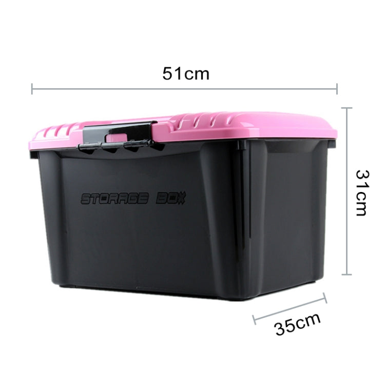 3R-2001 Car / Household Storage Box Sealed Box, Capacity: 40L (Pink) - In Car by 3R | Online Shopping UK | buy2fix