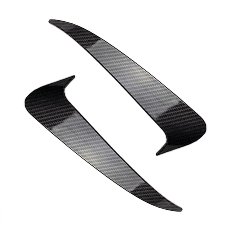 Car Rear Bumper Air Outlet Wind Knife Blade Decoration Sticker Strip for Mercedes-Benz C Class W205 (Carbon Fiber Black) - In Car by buy2fix | Online Shopping UK | buy2fix