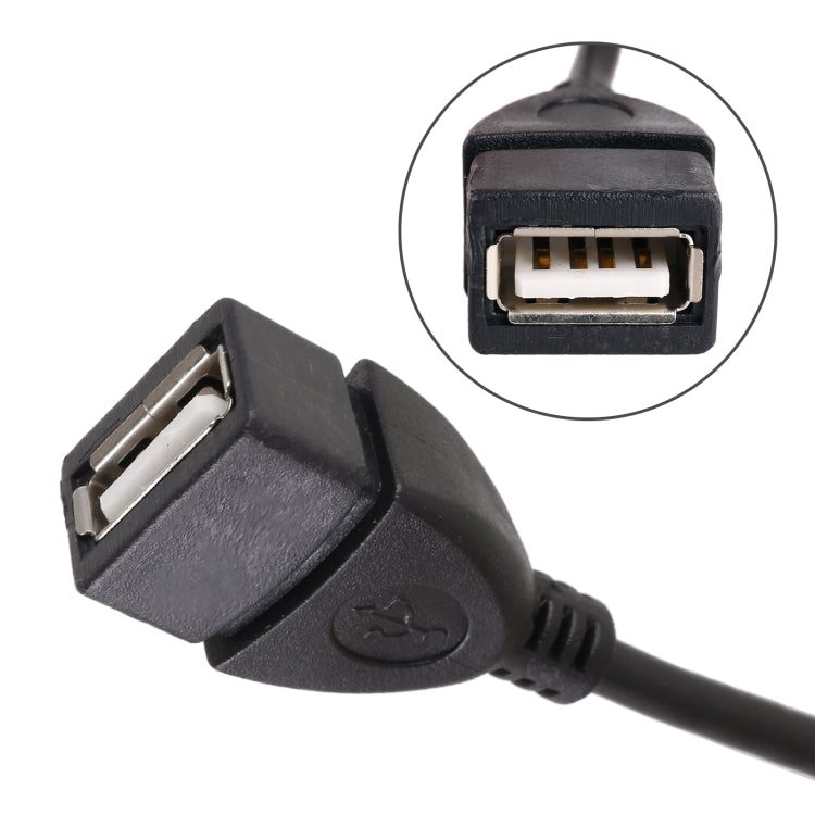 10 PCS Car OTG Head to USB Cable, Cable Length: 10cm - In Car by buy2fix | Online Shopping UK | buy2fix