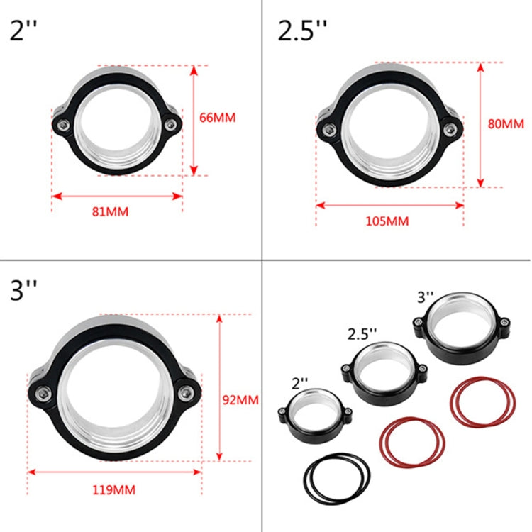 2.5 inch Car Exhaust V-band Clamp with Flange - In Car by buy2fix | Online Shopping UK | buy2fix