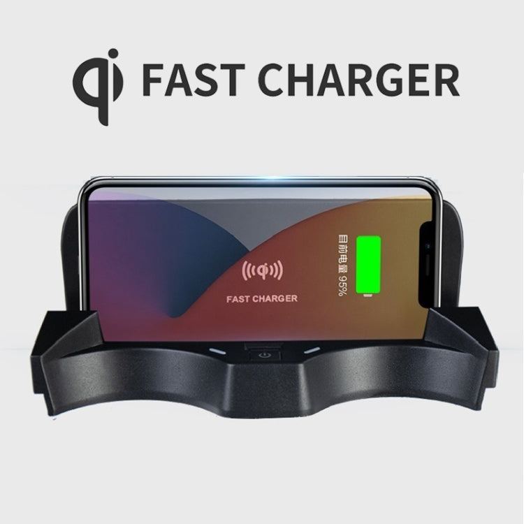 HFC-1014 Car Qi Standard Wireless Charger 10W Quick Charging for BMW X1 2020-2022, Left Driving with USB Interface - In Car by buy2fix | Online Shopping UK | buy2fix