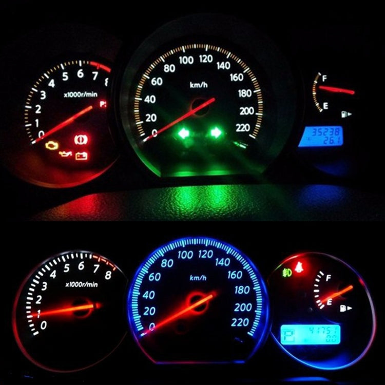 10 in 1 Car T5 0.2W DC12V Instrument Panel LED Decorative Light(Blue Light) - In Car by buy2fix | Online Shopping UK | buy2fix