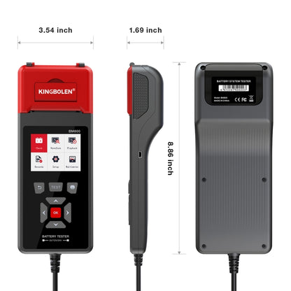 KINGBOLEN BM800 Car Digital Load Battery Tester with Printer Function - In Car by buy2fix | Online Shopping UK | buy2fix