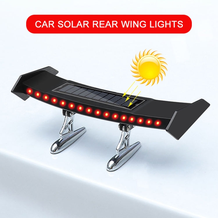 Car Mini Rear Wing with Light Solar Anti-collision Tail Light - In Car by buy2fix | Online Shopping UK | buy2fix