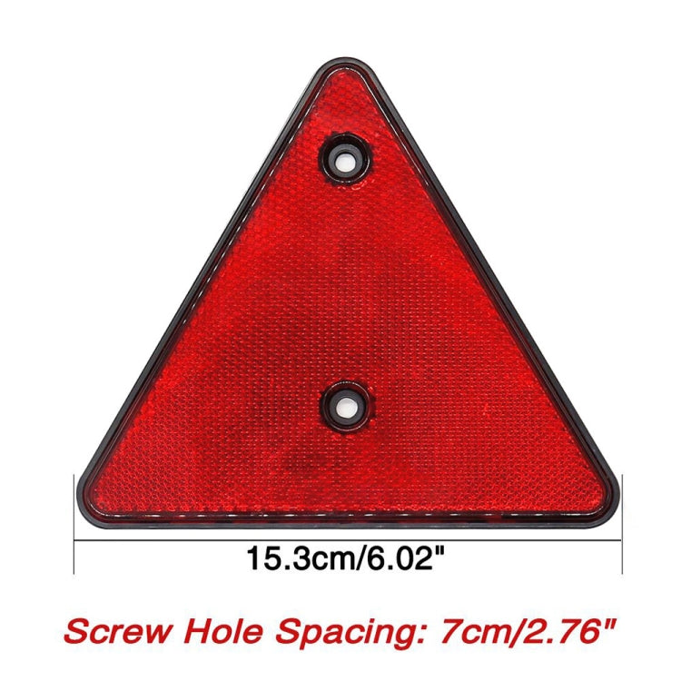 5 PCS MK-292 Trucks Trailers RV IP67 Waterproof Triangular Red Reflector - In Car by buy2fix | Online Shopping UK | buy2fix