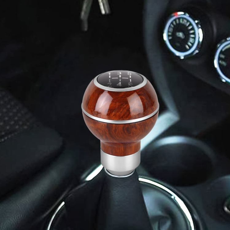 Universal Car Wood Texture Metal Gear Shift Knob (Silver) - In Car by buy2fix | Online Shopping UK | buy2fix