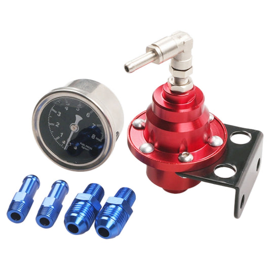 Car Modified Adjustable Fuel Pressure Regulator with Pressure Gauge - In Car by buy2fix | Online Shopping UK | buy2fix