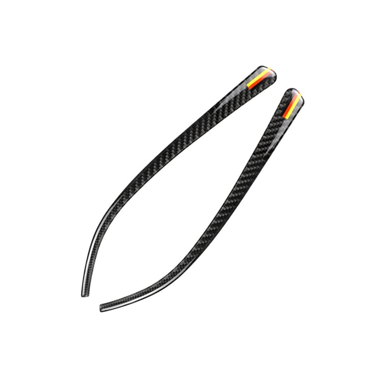 Yellow Red Color Carbon Fiber Car Rearview Mirror Bumper Strip Decorative Sticker for BMW F30 2013-2018 / F34 2013-2017 -  by buy2fix | Online Shopping UK | buy2fix