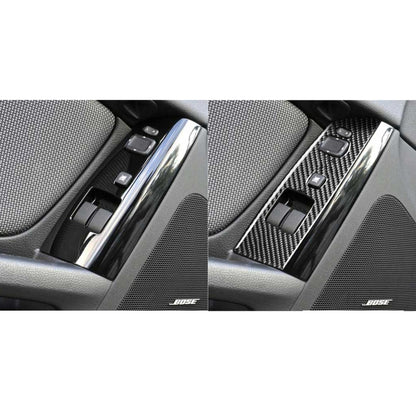 2 PCS Car Carbon Fiber Left and Right Lifting Panel Decorative Sticker for Mazda RX8 2004-2009, Left Drive Low-configured -  by buy2fix | Online Shopping UK | buy2fix