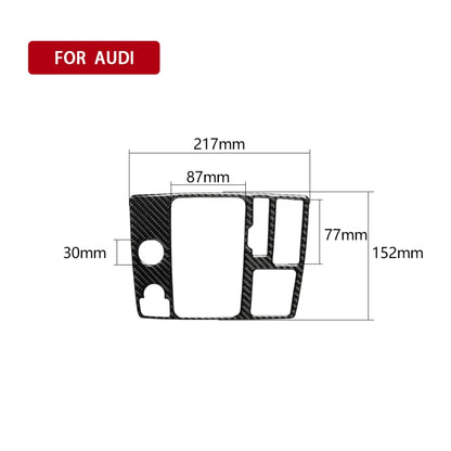 Car Carbon Fiber One-button Start Panel Decorative Sticker for Audi A6 S6 C7 A7 S7 4G8 2012-2018, Right Drive -  by buy2fix | Online Shopping UK | buy2fix